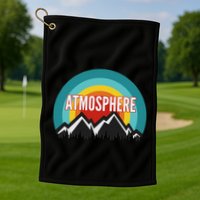 Atmosphere Vintage Retro Sunset Design Golf Towel