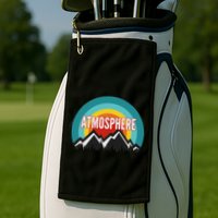 Atmosphere Vintage Retro Sunset Design Golf Towel