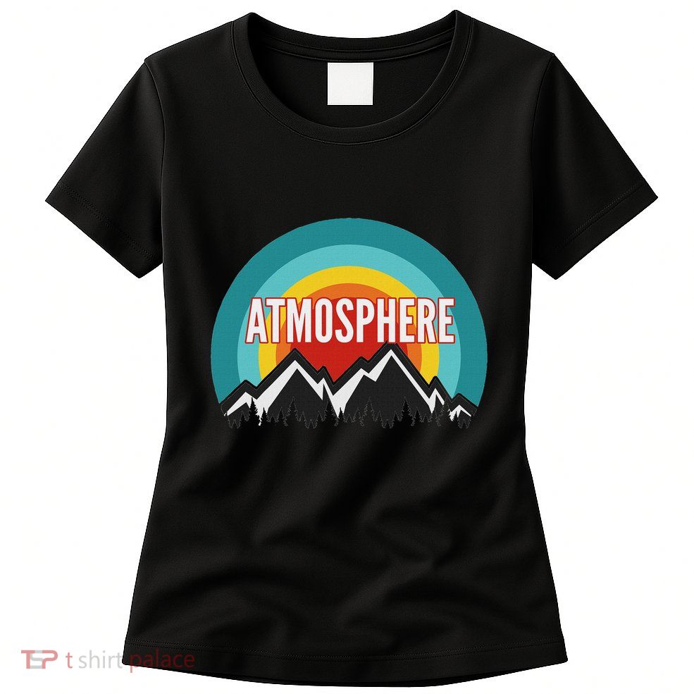 Atmosphere Vintage Retro Sunset Design Womens T-Shirt