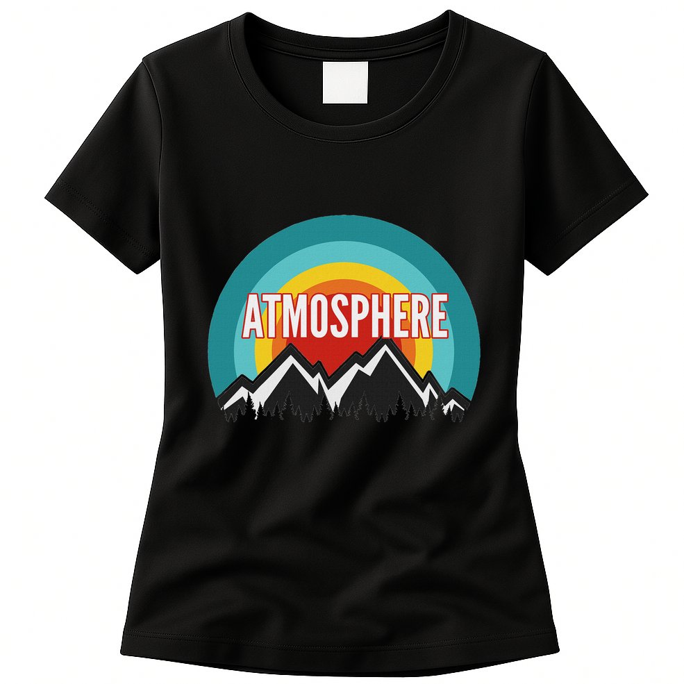 Atmosphere Vintage Retro Sunset Design Womens T-Shirt