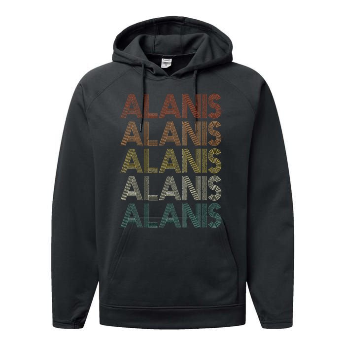 Alanis Vintage Retro Performance Fleece Hoodie