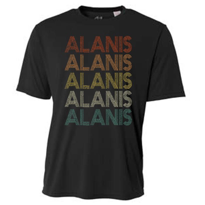 Alanis Vintage Retro Cooling Performance Crew T-Shirt