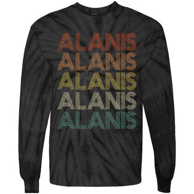 Alanis Vintage Retro Tie-Dye Long Sleeve Shirt