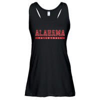 Alabama Volleyball Red Vintage Text Ladies Essential Flowy Tank