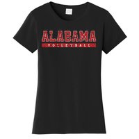 Alabama Volleyball Red Vintage Text Women's T-Shirt