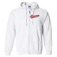 Arizona Vintage Retro Cool Design Full Zip Hoodie