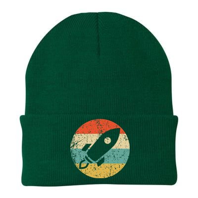 Astronaut Vintage Retro Space Ship Knit Cap Winter Beanie