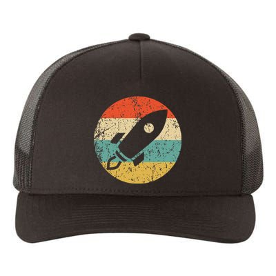 Astronaut Vintage Retro Space Ship Yupoong Adult 5-Panel Trucker Hat