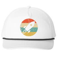 Astronaut Vintage Retro Space Ship Snapback Five-Panel Rope Hat