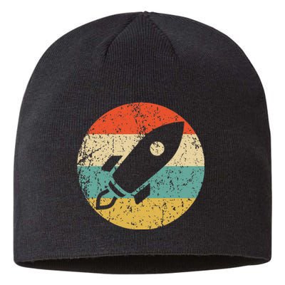 Astronaut Vintage Retro Space Ship Sustainable Beanie