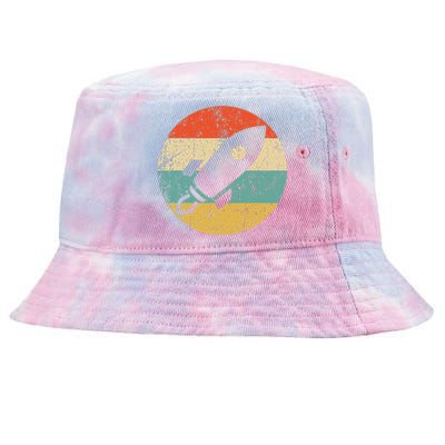 Astronaut Vintage Retro Space Ship Tie-Dyed Bucket Hat