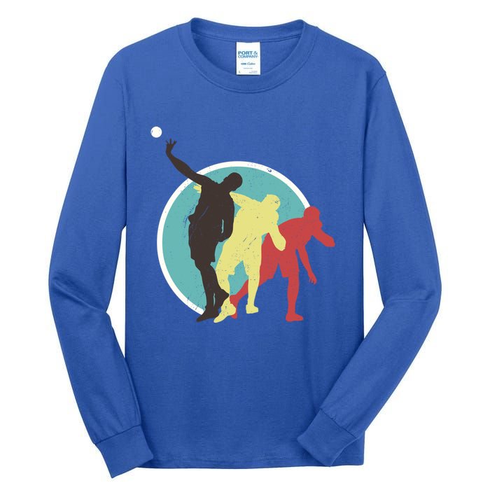 Athlete Vintage Retro Style Shot Put Gift Track Great Gift Tall Long Sleeve T-Shirt