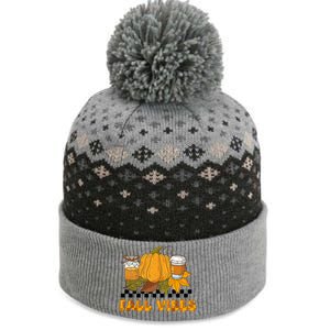 Autumn Vibes Seasonal Graphic The Baniff Cuffed Pom Beanie