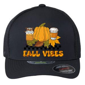 Autumn Vibes Seasonal Graphic Flexfit Unipanel Trucker Cap