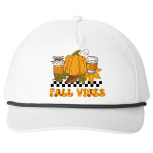 Autumn Vibes Seasonal Graphic Snapback Five-Panel Rope Hat