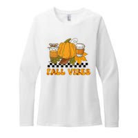 Autumn Vibes Seasonal Graphic Womens CVC Long Sleeve Shirt