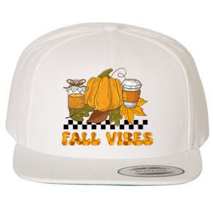 Autumn Vibes Seasonal Graphic Wool Snapback Cap