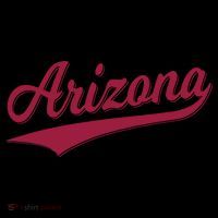 Arizona Varsity Script Classic Sports Jersey State Flag Backpack