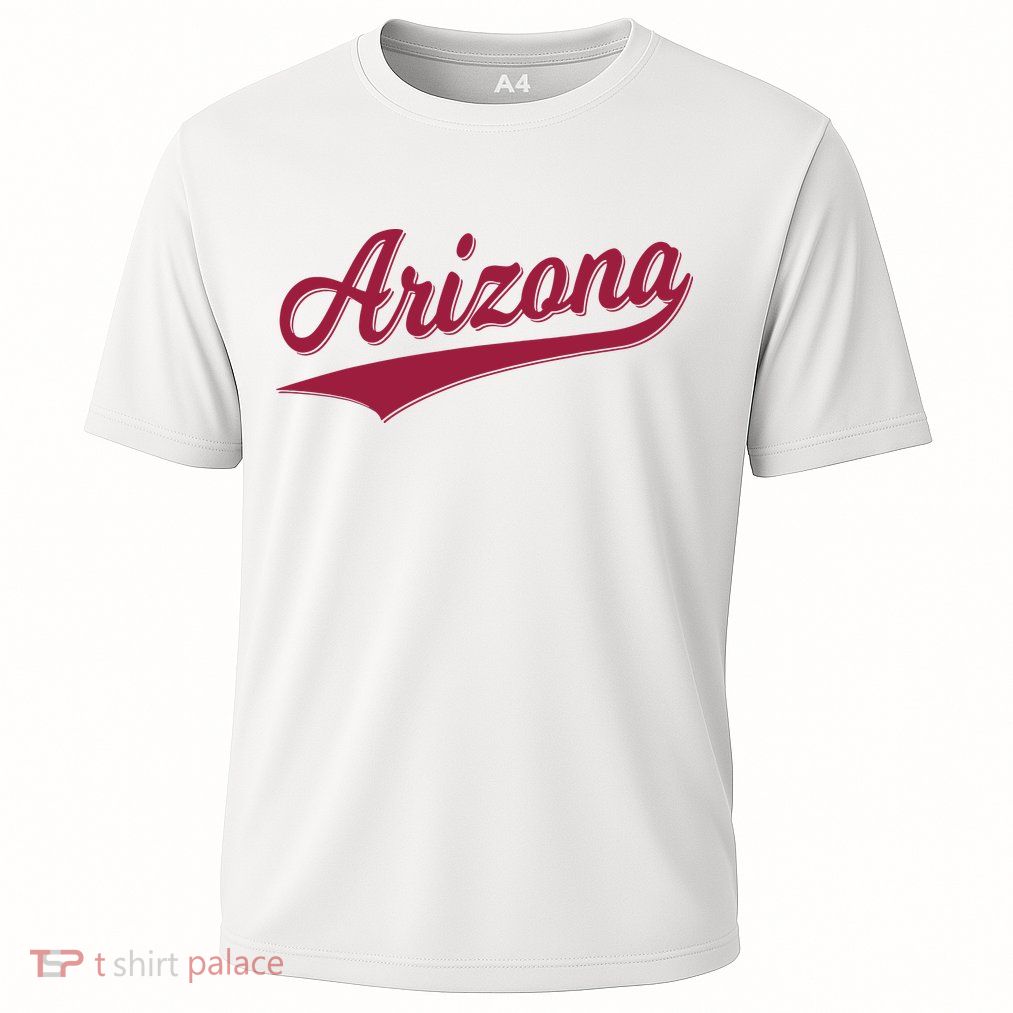 Arizona Varsity Script Classic Sports Jersey State Flag Performance Shirt