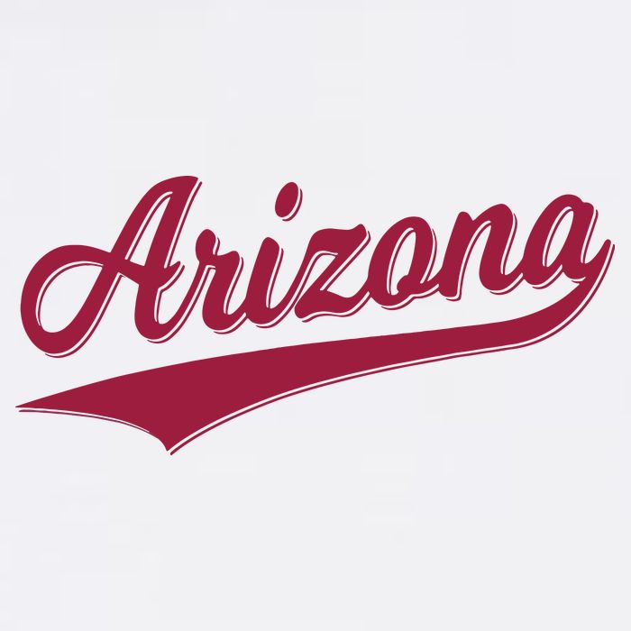 Arizona Varsity Script Classic Sports Jersey State Flag Cooling Performance Crew T-Shirt