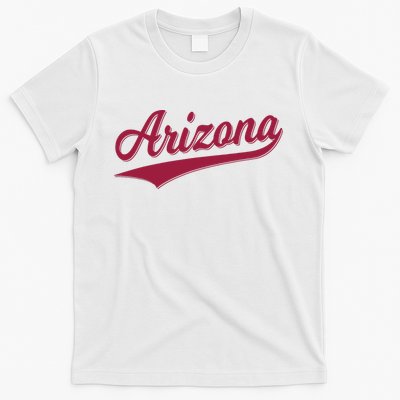 Arizona Varsity Script Classic Sports Jersey State Flag T-Shirt