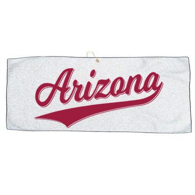 Arizona Varsity Script Classic Sports Jersey State Flag Large Microfiber Waffle Golf Towel