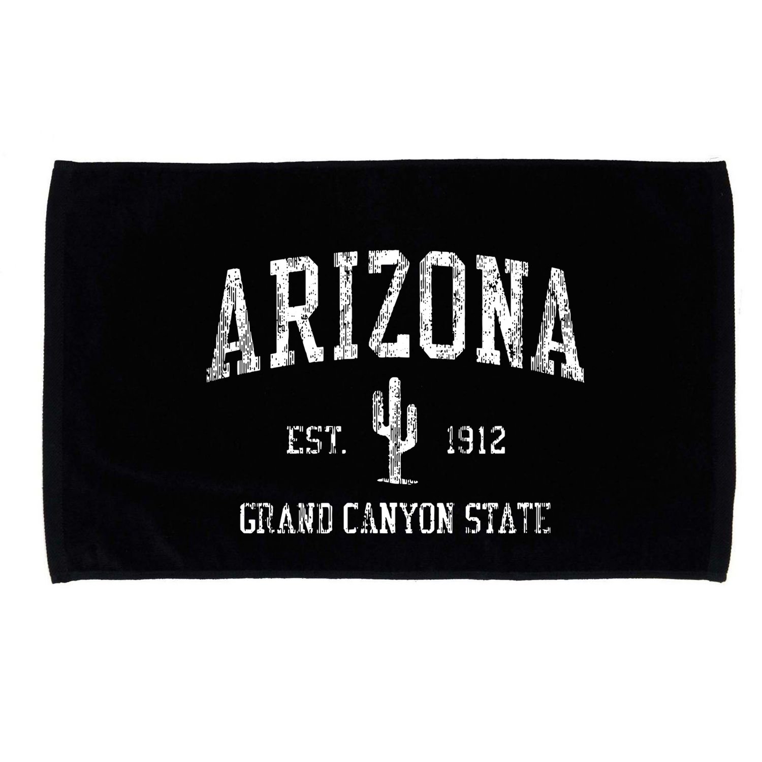 Arizona Vintage Saguaro Cactus Sports Design Microfiber Hand Towel