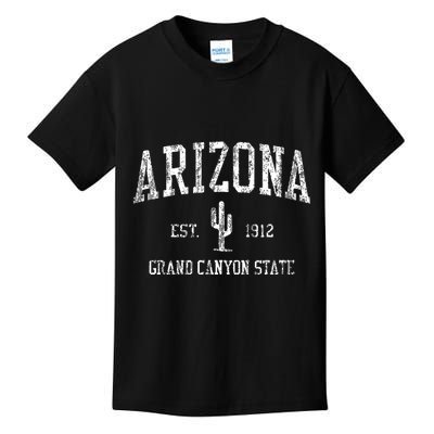 Arizona Vintage Saguaro Cactus Sports Design Kids T-Shirt