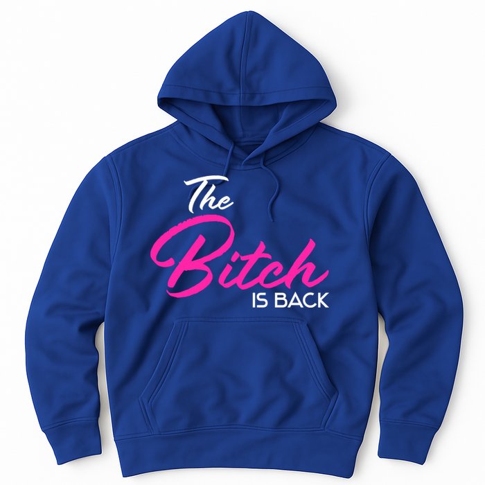 Adult Vulgar Saying The Bitch Is Back Best Friend Love Gift Funny Gift Hoodie