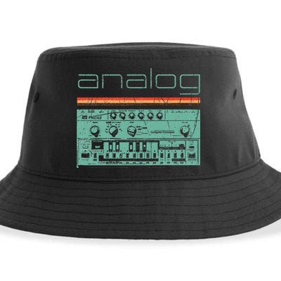 Analog Vintage Synthesizer Sustainable Bucket Hat