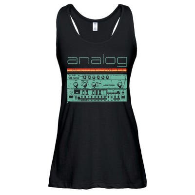 Analog Vintage Synthesizer Ladies Essential Flowy Tank