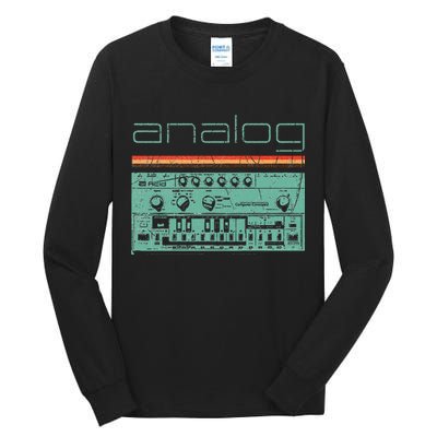Analog Vintage Synthesizer Tall Long Sleeve T-Shirt