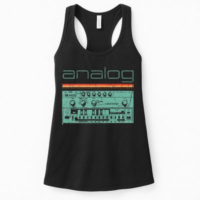 Analog Vintage Synthesizer Womens Tank Top