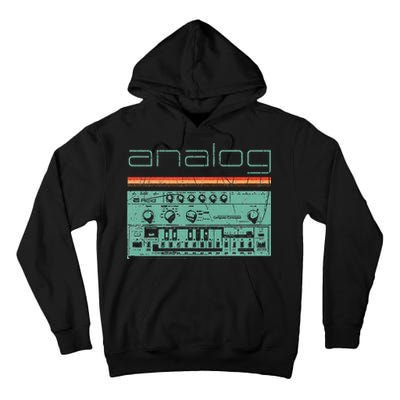 Analog Vintage Synthesizer Tall Hoodie