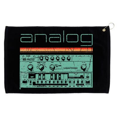 Analog Vintage Synthesizer Grommeted Golf Towel