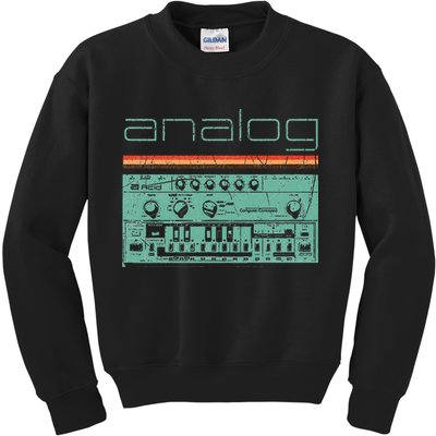 Analog Vintage Synthesizer Kids Sweatshirt
