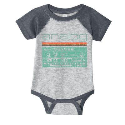 Analog Vintage Synthesizer Infant Baby Jersey Bodysuit