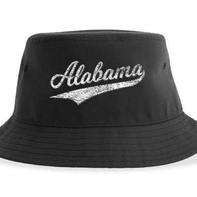 Alabama Varsity Script Classic Sports Jersey Sustainable Bucket Hat