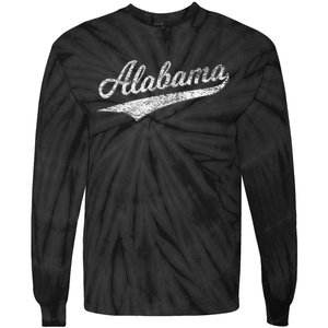 Alabama Varsity Script Classic Sports Jersey Tie-Dye Long Sleeve Shirt