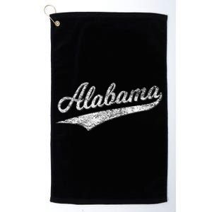 Alabama Varsity Script Classic Sports Jersey Platinum Collection Golf Towel