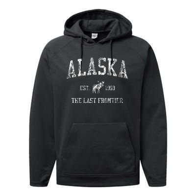 Alaska Vintage Sports Design Alaskan Performance Fleece Hoodie