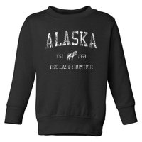 Alaska Vintage Sports Design Alaskan Toddler Sweatshirt