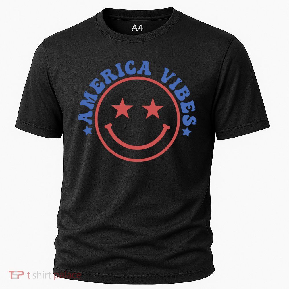 America Vibes Smiley 4th Of July Performance Shirt