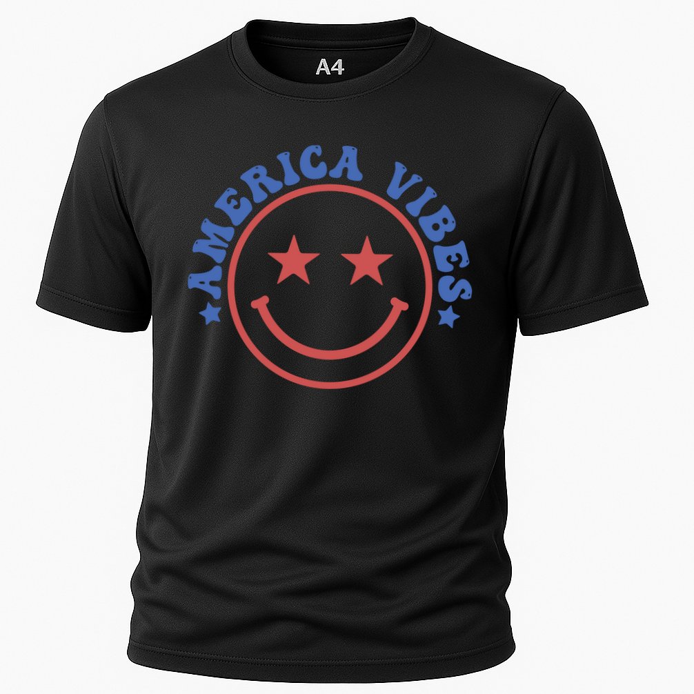 America Vibes Smiley 4th Of July Performance Shirt