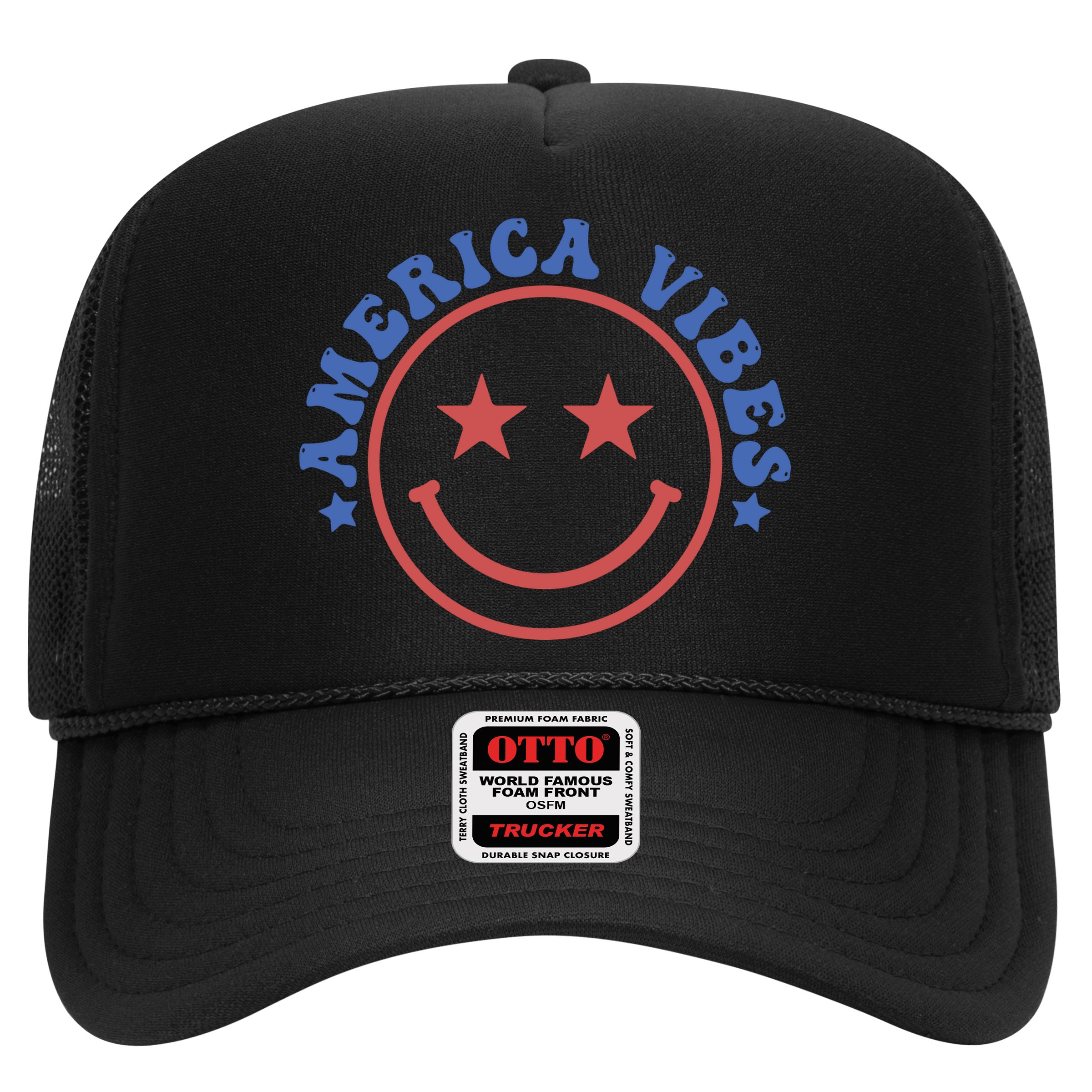 America Vibes Smiley 4th Of July Hat