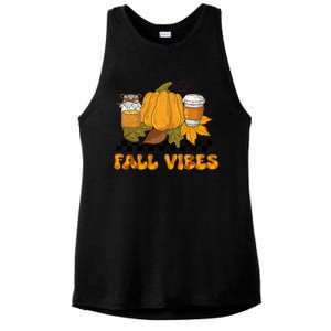 Autumn Vibes Seasonal Graphic Ladies PosiCharge Tri-Blend Wicking Tank