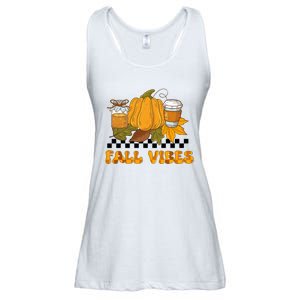 Autumn Vibes Seasonal Graphic Ladies Essential Flowy Tank