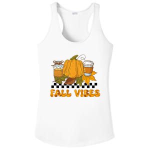 Autumn Vibes Seasonal Graphic Ladies PosiCharge Competitor Racerback Tank