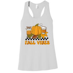 Autumn Vibes Seasonal Graphic Women's Racerback Tank