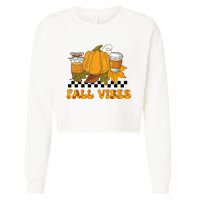 Autumn Vibes Seasonal Graphic Cropped Pullover Crew